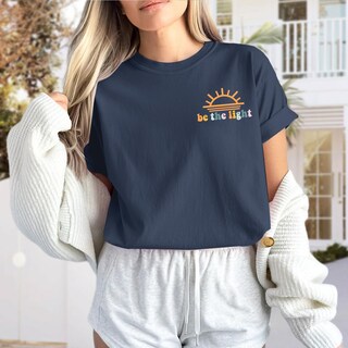 Foto 4 | Foto 4 | Camiseta Sulayesh Christian Be The Light Jesus Faith Para Mujer - Venta Internacional.