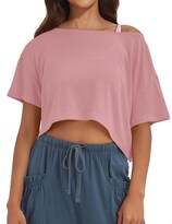 Camiseta Missactiver De Gran Tamaño Con Hombros Descubiertos Para Mujer - Venta Internacional.