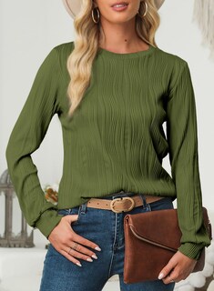 Foto 2 | Foto 2 | Camiseta Evaless Para Mujer 2024 Primavera Verano Otoño Jungla Verde - Venta Internacional.