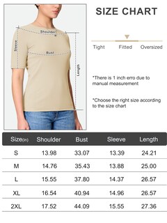Foto 6 | Foto 6 | Camiseta Yucolen De Manga Corta Para Mujer Algodón Color Albaricoque Claro Talla M - Venta Internacional.