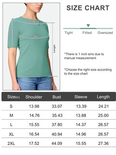 Foto 6 | Foto 6 | Camiseta Yucolen Para Mujer Manga Corta Cuello Redondo Algodón Xl - Venta Internacional.