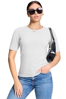 Foto 3 | Foto 3 | Camiseta Yucolen Para Mujer Manga Media Corta Algodón Color Blanco - Venta Internacional.