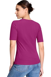 Foto 2 | Foto 2 | Camiseta Yucolen Para Mujer Algodón Manga Corta Color Rojo Oscuro - Venta Internacional.