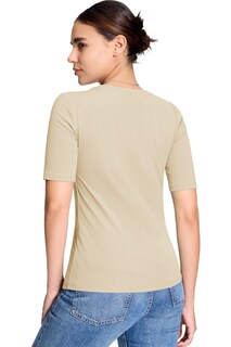 Foto 2 | Foto 2 | Camiseta Yucolen De Manga Corta Para Mujer Algodón Color Albaricoque Claro L - Venta Internacional.