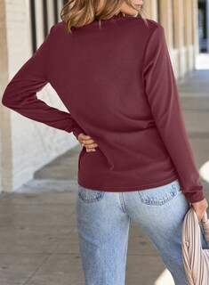 Foto 4 | Foto 4 | Blusas Evaless Para Mujer  Verano  Otoño  Casual  Color Rojo  Talla M - Venta Internacional.