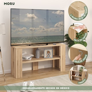 Foto 8 | Foto 8 | Mueble Mesa Para Tv Enso Moru Color Roble