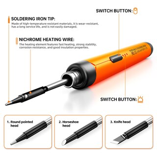 Foto 4 | Foto 4 | Soldador Meakest Inalámbrico Usb Recargable De 3 Velocidades - Venta Internacional.