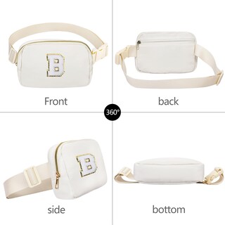Foto 2 | Foto 2 | Letra Inicial Personalizada Fanny Pack Vorolo White Girl - Venta Internacional.