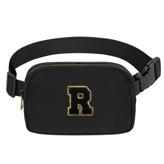 Foto 1 | Foto 1 | Letra Inicial Personalizada Fanny Pack Vorolo Negra - Venta Internacional.