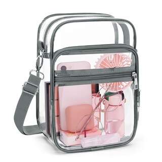 Foto 1 | Foto 1 | Bandolera Transparente Aprobada Por Blvornl Stadium Pvc Color Gris-l - Venta Internacional.