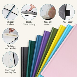 Foto 2 | Foto 2 | Agenda Y Cuaderno Bezend 2025 Semanal De Tapa Dura  Color Morado - Venta Internacional.