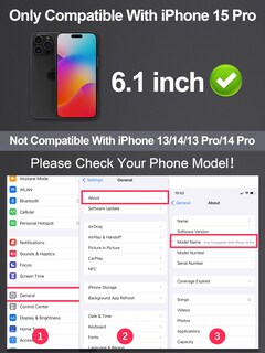 Foto 3 | Foto 3 | Protector De Pantalla Gigikiss Matte Para Iphone 15 Pro 6.1 - Venta Internacional.