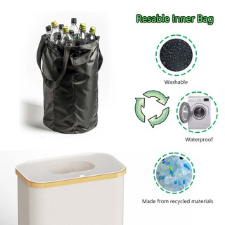 Foto 4 | Foto 4 | Papelera De Reciclaje Pakusane Super Thin Verson Para Cocina Interior - Venta Internacional.