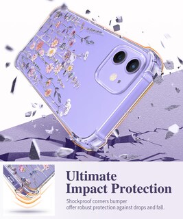 Foto 4 | Foto 4 | Funda De Teléfono Gviewin Para Iphone 12/12 Pro De 6.1 Pulgadas Con Protector De Pantalla - Venta Internacional.