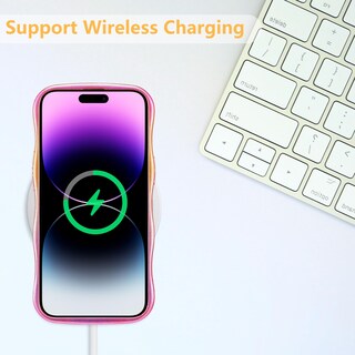 Foto 5 | Foto 5 | Funda Ztofera Para Iphone 15 Cute Wavy Edge Laser Pink - Venta Internacional.