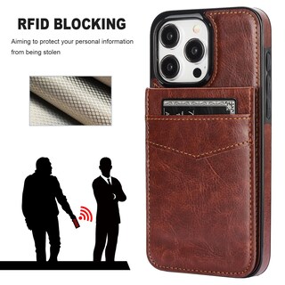 Foto 6 | Foto 6 | Funda Tipo Cartera Para Iphone 15 Pro Max Kihuwey Con Magsafe Brown - Venta Internacional.
