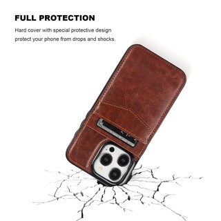 Foto 7 | Foto 7 | Funda Tipo Cartera Para Iphone 15 Pro Max Kihuwey Con Magsafe Brown - Venta Internacional.