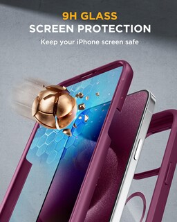 Foto 3 | Foto 3 | Funda Miracase Magnética Con Cristal Para Iphone 12 Pro Max - Venta Internacional.