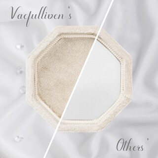 Foto 5 | Foto 5 | Estuche Para Anillos Vacfulliven Velvet Wedding Con 2 Ranuras Color Champán - Venta Internacional.