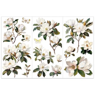 Foto 1 | Foto 1 | Pegatinas Olycraft Con Magnolia Blanca Se Frotan Sobre Transferencias Para Manualidades - Venta Internacional.