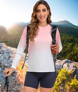 Foto 4 | Foto 4 | Rash Guard Eteoepo Para Mujer Upf 50+ Manga Larga Rosa Xl - Venta Internacional.