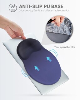 Foto 4 | Foto 4 | Alfombrilla De Ratón Laborio Gel Ergonómico Color Azul Degradado - Venta Internacional.