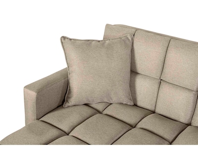 Foto 3 | Foto 3 | Sala Modular Doble Chaise Makora Travis Con Memory Foam Color Arena Lino Respaldo Reclinable De 3 Posiciones