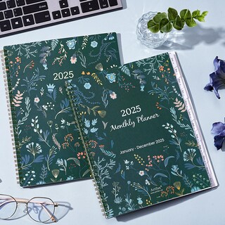 Foto 2 | Foto 2 | Calendario Mensual Planner Artfan 2025 De Enero A Diciembre De 9 X 11 Cm Color Verde - Venta Internacional.