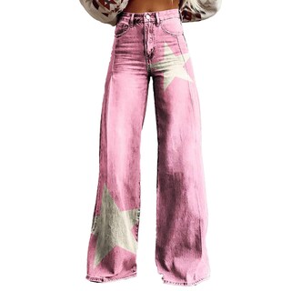 Foto 1 | Foto 1 | Pantalones Palazzo Lufhbehb Para Mujer Cintura Alta Estampado Floral Bohemio - Venta Internacional.