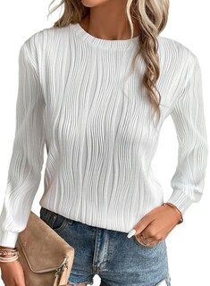 Foto 1 | Foto 1 | Vestido Tipo Camiseta Evaless Para Mujer Manga Larga Color Blanco Talla L - Venta Internacional.