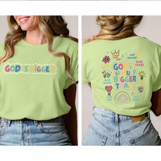 Foto 4 | Foto 4 | Camiseta Sulayesh Jinluth Christian Faith Para Mujer Verde Claro - Venta Internacional.
