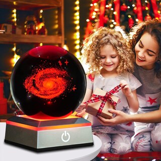 Foto 7 | Foto 7 | Luz Nocturna Oriamde 3d Galaxy Crystal Ball Con Cambio De Color - Venta Internacional.