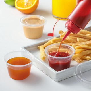 Foto 4 | Foto 4 | Vasos Para Porciones Aozita 100 Juegos 120 Ml Con Tapas De Plástico Sin Bpa - Venta Internacional.