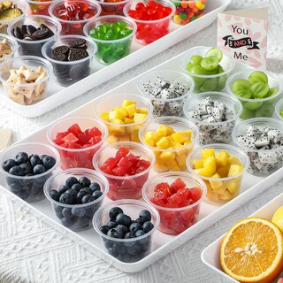 Foto 6 | Foto 6 | Vasos Para Porciones Aozita 100 Juegos 120 Ml Con Tapas De Plástico Sin Bpa - Venta Internacional.