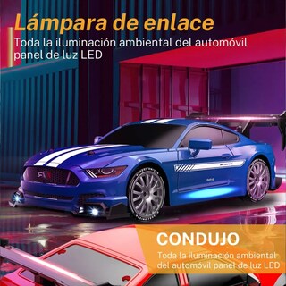 Foto 2 | Foto 2 | ''drift Car De 2 4 Ghz 1:24 A 20 Km/h 4wd Con Luces Y Ruedas Azul ''