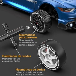 Foto 5 | Foto 5 | ''drift Car De 2 4 Ghz 1:24 A 20 Km/h 4wd Con Luces Y Ruedas Azul ''