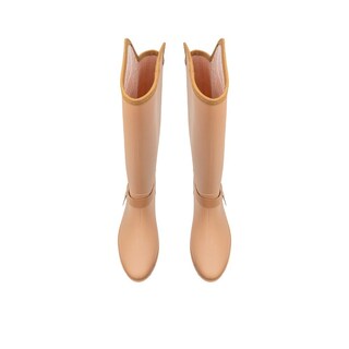 Foto 2 | Foto 2 | Bota Mujer Top Moda Impermeables Lluvia Casual Beige