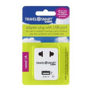 Foto 1 | Foto 1 | Adaptador Con Puerto Usb Travel Smart Type A Worldwide Gris - Venta Internacional.