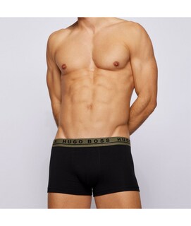 Foto 2 | Foto 2 | Boxer Trunk Hugo Boss Algodón Elastico Comodo 3 Pack Negro Para Hombre
