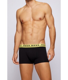 Foto 3 | Foto 3 | Boxer Trunk Hugo Boss Algodón Elastico Comodo 3 Pack Negro Para Hombre