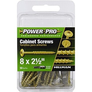 Foto 2 | Foto 2 | Tornillos Hillman Power Pro No. 8 X 1-5/8 Pulgadas L Star Bronce - Venta Internacional.