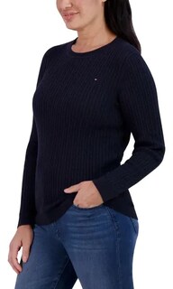 Foto 2 | Foto 2 | Tommy Hilfiger Suéter Mujer Tejido Cable Knit Algodón Suave Caliente Casual Elegante Moda Americana