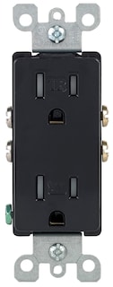 Foto 2 | Foto 2 | Outlet Leviton Decora 5-15r 125 V 15 A Resistente A Manipulaciones Negro - Venta Internacional.