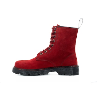 Foto 2 | Foto 2 | Botas Offlander Tipo Militar Piel Gamuza Rojo