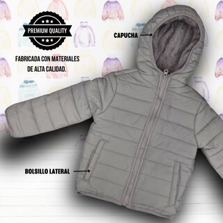 Foto 3 | Foto 3 | Chamarra Para Niña Mina Rosa Taupe Abrigadora Con Capucha Térmica Invernal