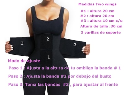 Foto 2 | Foto 2 | Faja 3 Velcros Talle Alto 30 Cm Triple Ajuste Compresion Mujer