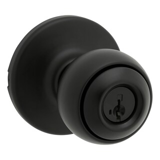 Foto 1 | Foto 1 | Pomo Para Puerta De Entrada Con Llave Kwikset Polo Traditional Negro Mate - Venta Internacional.