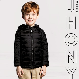 Foto 2 | Foto 2 | Chamarra Para Niño Jhony Negro Abrigadora Con Capucha Térmica Invernal