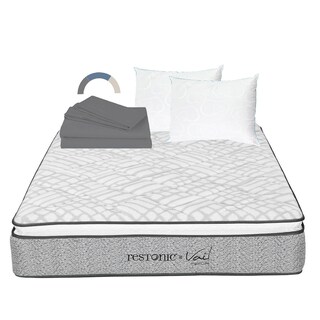 Foto 1 | Foto 1 | Colchón Restonic Vail Queen Size + Almohada Oso 2 + Sábanas Basic