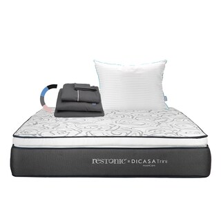 Foto 1 | Foto 1 | Colchón Restonic Trini King Size + Almohada Royal + Juego De Sábanas Royal